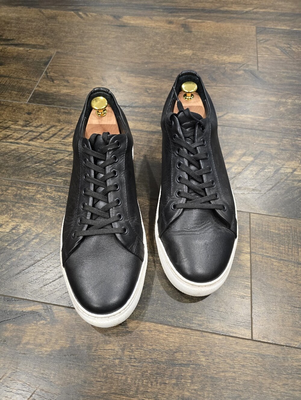 Thursday Sneakers Black Leather Size 10.5